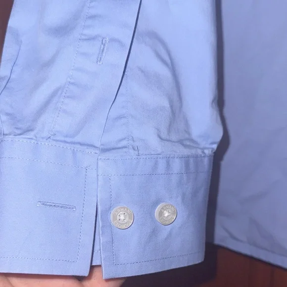 Armani Exchange Men's Light Blue Dress Shirt - Picture 9 of 12